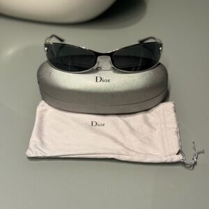 VTG Christian Dior J'adore Sunglasses Shield Futuristic Style (YB7VU) - Silver